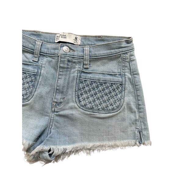 ABERCROMBIE & FITCH High Rise Denim Shorts Size 29 / US 8 - Picture 4 of 5